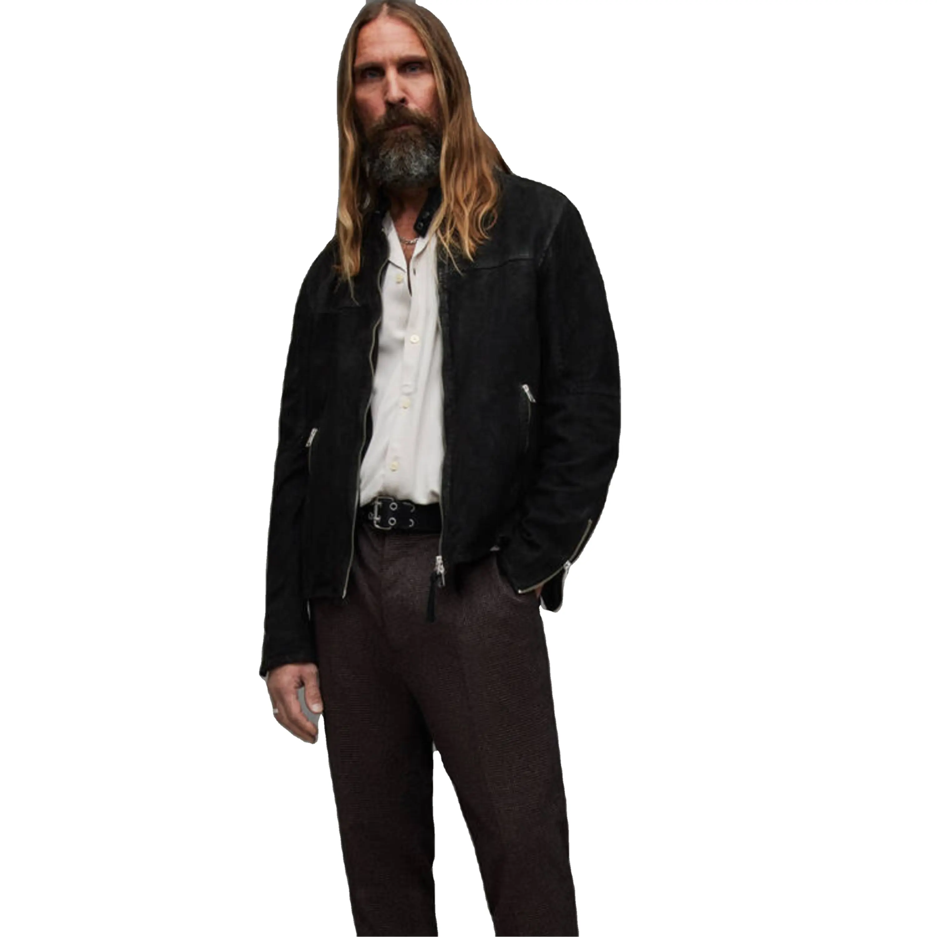 Toptan moda erkek deri ceket moda erkekler PU deri ceket yüksek kaliteli deri ceket