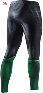 กางเกงรัดรูปออกกำลังกายเอวสูงสำหรับผู้ชาย-MMA สปัทส์ สำหรับการต่อสู้ ยิมนาสติก เพาะกาย แห้งเร็ว ระบายอากาศได้ดี สีตามสั่ง ปรับแต่งได้ - Product Image 2