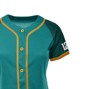 Camiseta de Béisbol Deportiva para Hombre de Alta Calidad, 100% Poliéster, Transpirable, de Secado Rápido, con Impresión de Logotipo Personalizado - Product Image 6