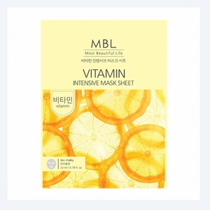 Mascarilla facial Embiel Vitamin Intensive Mask Sheet, 10 unidades, mascarilla facial hecha en Corea, mascarilla facial coreana, piel de cristal. - Product Image 6