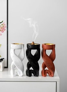 Brûleur à Bakhoor en résine écologique moderne de luxe, Mabkhara, encens arabe au bois de santal, décoration parfumée pour la maison, toutes saisons - Product Image 4