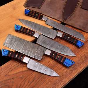 Premium Damascus Steel Chef <b>Knife</b> Set with Wood Handle Design for Home <b>Kitchen</b> Cooking Food Preparation Chef <b>Knife</b> Sets - Product Image 1
