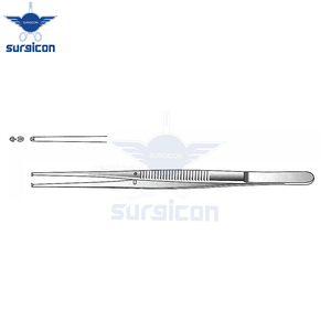 Pinzas para Tejidos Semken de 12.5 cm / 5 Pulgadas con Dientes 1:2, Instrumento Quirúrgico de Acero Inoxidable para Agarrar Tejidos en Cirugía General - Product Image 4