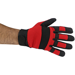 Wholesale Custom All Purpose Safety <b>Gloves</b> Anti-Slip Hard Wearing Mechanic Leather <b>Gloves</b> with Silicone Palm - Product Image 6