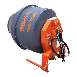 Betoniera da 5 Cu Ft con Attacco a 3 Punti, Albero PTO Categoria 1, 2 Attacchi TMG TCM5 - per Industrie del Calcestruzzo, Motore di Scarico da 350L - Product Image 1