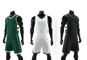 Maillot de basket-ball personnalisé par sublimation, uniforme pour hommes, vert, blanc, noir, taille adulte, 34, polyester respirant, service OEM - Product Image 6