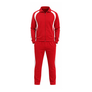 Custom Sport Tracksuits for Men Fleece Athletic Training Set Zip Jacket Jogger <b>Pants</b> Wholesale Gym Wear Manufacturer OEM Factory - Product Image 1
