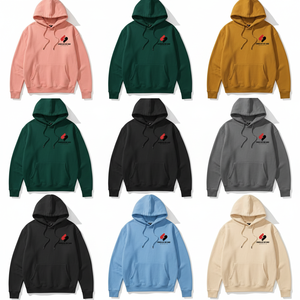 Sweat-shirt à capuche pour homme en mélange de coton, décontracté, doux, chaud, avec poche, vente en gros - Product Image 3