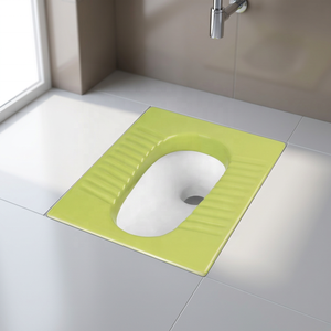 Green Double Color Popular OEM <b>Ceramic</b> Squatting <b>Pan</b> Bathroom Toilet - Indian Sanitary Ware Export WC <b>Pan</b> - Product Image 6