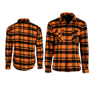 Chemises décontractées d'été pour hommes en flanelle de polyester, col rabattu, options de logo personnalisé, impression numérique, broderie, manches longues, 300g - Product Image 6