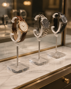 Expositor de Relojes de Acrílico Moderno con Diseño Personalizable, Fácil de Montar, Organizador Elegante para Entusiastas de Relojes - Product Image 3