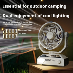 Mini Enfriador y Ventilador, Enfriador de <span class=keywords><strong>Aire</strong></span> para Camping, Ventilador con <span class=keywords><strong>Salida</strong></span> de <span class=keywords><strong>Aire</strong></span> Frío para Reuniones al <span class=keywords><strong>Aire</strong></span> Libre - Product Image 3