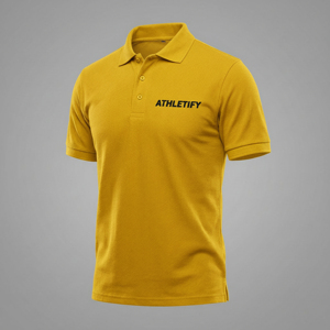 Chemise de golf formelle pour homme, col à revers, manches courtes, broderie frontale, en coton uni 200g, confortable, personnalisable, pour le personnel - Product Image 1