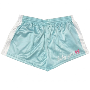 Customized Australian Footy Shorts Pockets <b>Drawstring</b> Closure Skinny Fit 100% Polyester Breathable Quick Dry Women's - Product Image 6