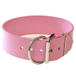 Collar de perro de cuero genuino de 2 pulgadas de ancho resistente hecho en La India Collar y accesorios para mascotas ajustables personalizados - Product Image 3