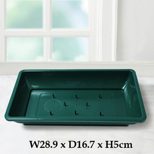 Plateau floral en plastique vert foncé de forme rectangulaire pour arrangement floral, centre de table de mariage, artisanat, fleurs artificielles ou fraîches - Product Image 3