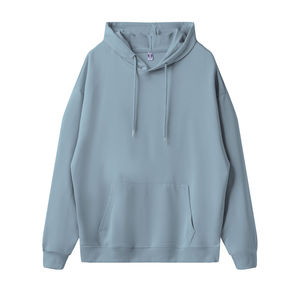 เสื้อสเวตเชิ้ตมีฮู้ดเนื้อผ้านุ่มแบบขัดเงาและดีไซน์คลาสสิก - Product Image 1