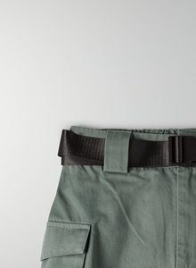 Shorts de Senderismo para Mujer, 100% Algodón Orgánico, Tallas Personalizadas, Color Caqui Beige, con Bolsillos - Product Image 4