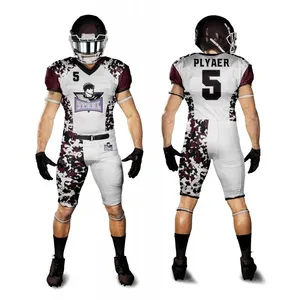 Conjunto de Uniforme de Fútbol Americano Personalizado, Jersey y Pantalones Sublimados, Transpirables, de Secado Rápido, Ropa Deportiva para Entrenamiento en Equipo, Juvenil y Adulto - Product Image 6