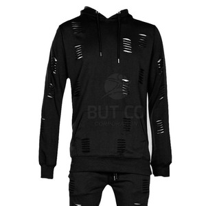 Survêtement déchiré style urbain, look tendance, tenue cool - Product Image 4