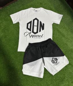 Camiseta y pantalones cortos 100% algodón de alta calidad, estilo moderno para la calle, conjunto de camiseta y pantalones cortos de nailon de alta calidad. - Product Image 2