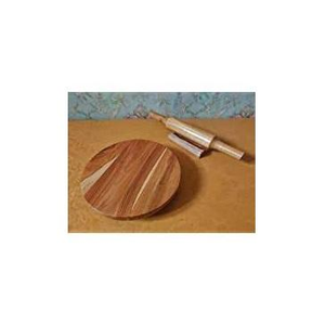 Good Seller Wood Chapati Serving Board Best Design Wood Chalk Belan for Restaurant Home Kitchen <b>Rolling</b> <b>Pin</b> Pastry Board Round - Product Image 3