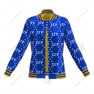 Chaqueta Reversible personalizada, Sigma, gama Rho, Sorority, bordada, Letterman - Product Image 5
