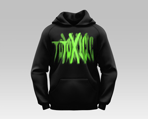 Unisex Oversized Zipper Hoodie Custom Logo White <b>Ink</b> Spray High Quality Woven Heavyweight Streetwear Designer Hoodie Vietnam - Product Image 4