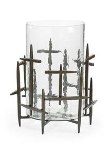 Portavelas Moderno Geométrico Cuadrado de Metal Dorado con Funda de Vidrio para Bodas, Navidad, Decoración Ecológica para el Hogar - Product Image 3