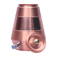 Distributeur d'eau en cuivre pur Hot Hale le plus vendu avec robinet en acier et utilisation de conception martelée à la main pour le bureau d'hôtel à domicile