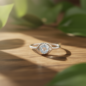 Blue Topaz <b>Crystal</b> <b>Ring</b> 2.0 Grams Weight - Product Image 3