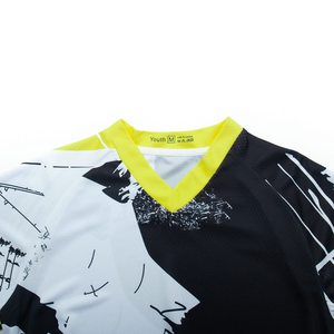 เสื้อทีมมอเตอร์ไซค์แบบซับลิเมชั่น พิมพ์ลายตามสั่ง แขนยาว โพลีเอสเตอร์ ระบายอากาศได้ดี พร้อมชื่อผู้ขับขี่และหมายเลขแข่งขันส่วนตัว - Product Image 3