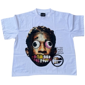 T-shirt surdimensionné vintage pour homme, 100 % coton, 300 g/m², lavé à l'acide, avec impression graphique intégrale, personnalisable OEM - Product Image 5