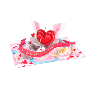 Romantic Love Heart 3D Pop Up Card With <b>Envelope</b> Heart With Love Handmade Greeting cards for Special Occasions - Product Image 3
