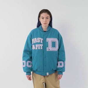 Chaqueta Varsity Corta de Alta Calidad al por Mayor en Varios Colores, Bordado Chenille, Mangas de Algodón, Personalizada con Letras de Béisbol - Product Image 5