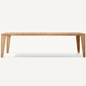 Muebles de comedor hechos de madera de teca con un estilo moderno y sencillo, aptos para uso en exteriores, duraderos y resistentes a la putrefacción. - Product Image 1