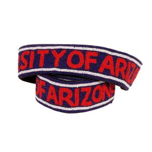 University of Arizona Beaded Purse Strap Handcrafted Cotton Foundation Sports Style Bag Accessory Perfect for Personalization - Product Image 1