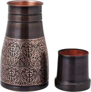 Ensemble de carafes à eau de haute qualité, idéal pour le sport, le yoga, le chevet, pichet en métal avec couvercle pratique, impressions personnalisées - Product Image 4