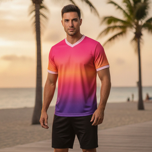 Ensemble Maillot et Short de Football Personnalisé par Sublimation, Séchage Rapide, Prix Usine en Gros, Tenue d'Équipe en Polyester Personnalisée - Product Image 5