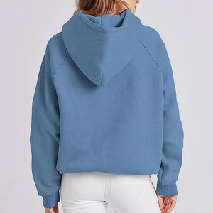 Sudadera con capucha de forro polar para mujer, ropa informal cálida, sudadera suave para uso diario, material de forro polar, sudadera informal y relajada para mujer - Product Image 6