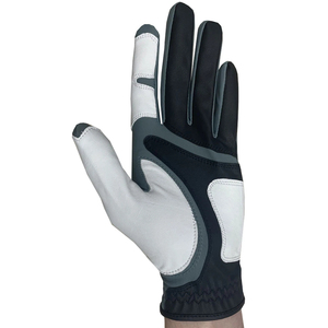 Gant de golf pour homme en cuir véritable bleu de haute qualité, respirant, à séchage rapide, avec poignées antidérapantes et fermeture auto-agrippante pour la main droite - Product Image 6