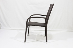 Silla Mecedora Moderna de Ratán Sintético Ligero, Nuevo Diseño para Jardín, Terraza, Comedor, Silla de Café para Hotel, Ocio y Uso en Exteriores - Product Image 4