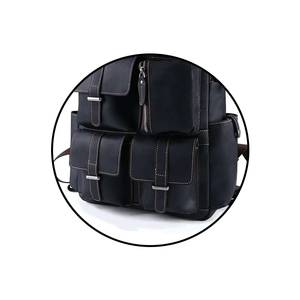 Sac à dos personnalisé en cuir PU, sacs de voyage sur mesure pour hommes, sacs à dos en cuir de vachette, sacs de voyage personnalisés - Product Image 6