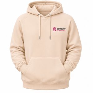 Sudadera con Capucha para Mujer Somofy Enterprises, 100% Algodón Tejido, Transpirable, Ecológica, con Logotipo Estampado en la Parte Delantera, Estilo Invernal - Product Image 4