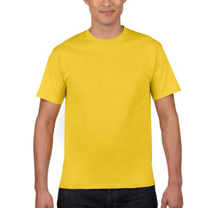 Camiseta de Hombre al por Mayor de Alta Calidad, Lisa, Informal, con Logotipo Personalizado, Manga Regular, Estilo Hip Hop, Diseño Estampado Sólido, Antiarrugas - Product Image 3