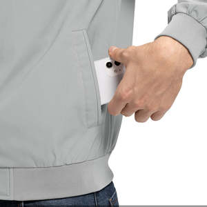 Springhill Enterprises High Quality Winter Thick Microfleece Windbreaker Bomber <b>Jacket</b> for Men Custom Logo Solid Color OEM - Product Image 4