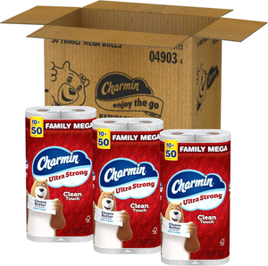 Papier toilette Charmine Ultra Soft Cushion Touch, 18 rouleaux familiaux Mega XL = 126 rouleaux standard - Product Image 4