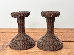Handmade Wicker Candle Stand Set Perfect for Living Room <b>Console</b> <b>Table</b> and Shelf Decor Styling Mantel and Fireplace Decoration - Product Image 6