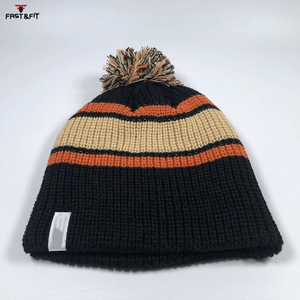 New Arrival Custom Logo Breathable Comfortable Fleece Fabric 100% Cotton Waterproof <b>Light</b> Weight High Quality Multi Color <b>Beanie</b> - Product Image 3