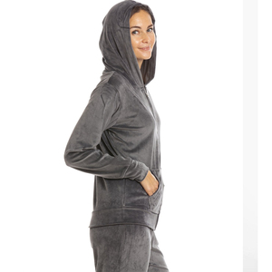 Ensemble de survêtement en velours pour femme, 100% coton, 2 pièces, manches longues, tenue de sport - Product Image 4